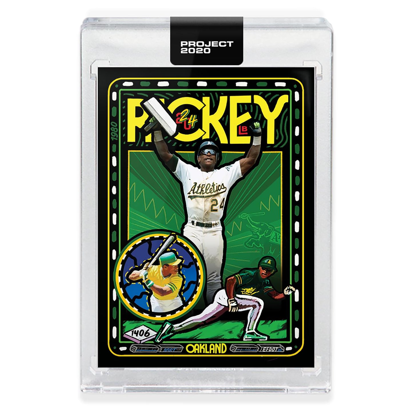 Topps PROJECT 2020 Card 248 - 1980 Rickey Henderson by Efdot