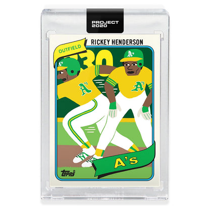 Topps PROJECT 2020 Card 326 - 1980 Rickey Henderson by Keith Shore