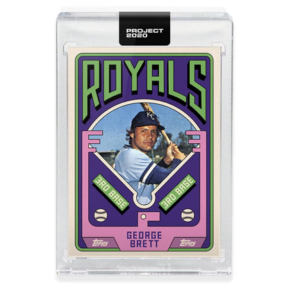 Topps PROJECT 2020 Card 75 - 1975 George Brett by Grotesk