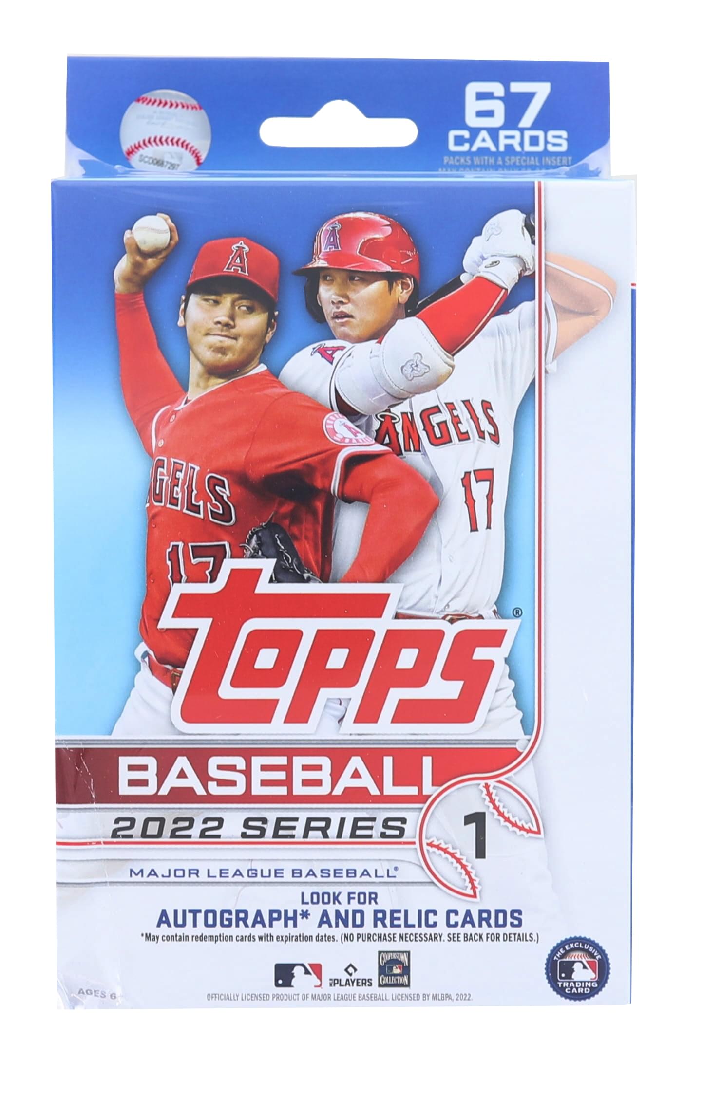 2022 Topps Baseball Series 1 Hanger Pack § 67 Cards