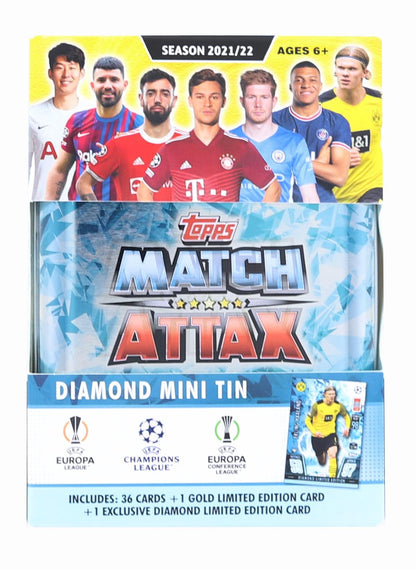 2021/22 Topps UEFA Champions League Attax Mini Tin § 36 Cards + Diamond