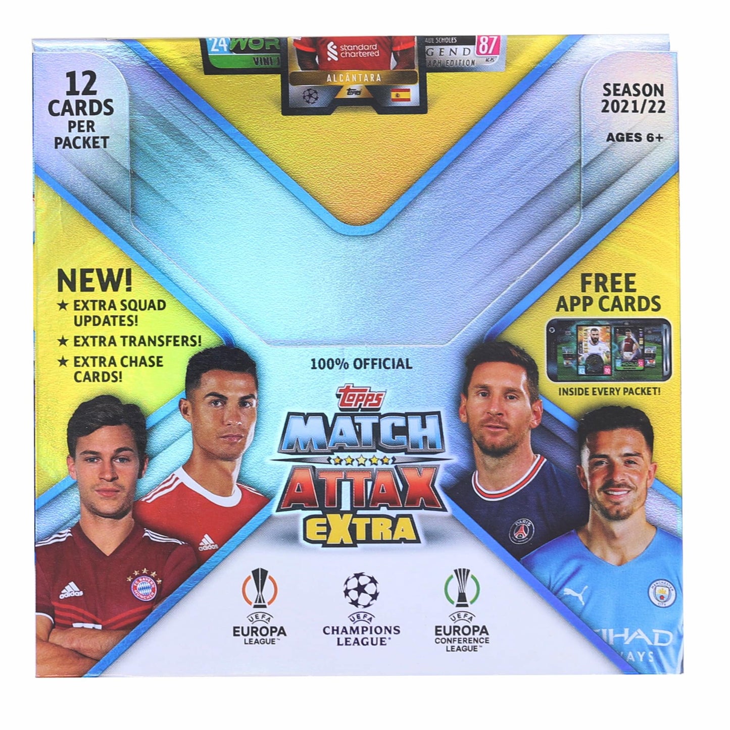 2021/2022 Topps UEFA Champions League Match Attax Extra Box § 24 Packs