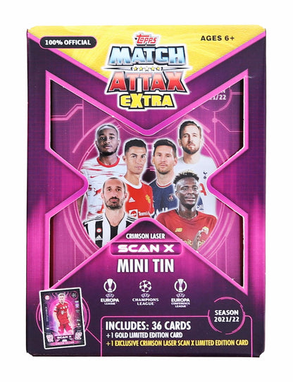 2021/2022 Topps UEFA Champions League Match Attax Extra Mini Tin § Crimson Laser