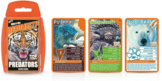 Deadliest Predators Top Trumps Card Game