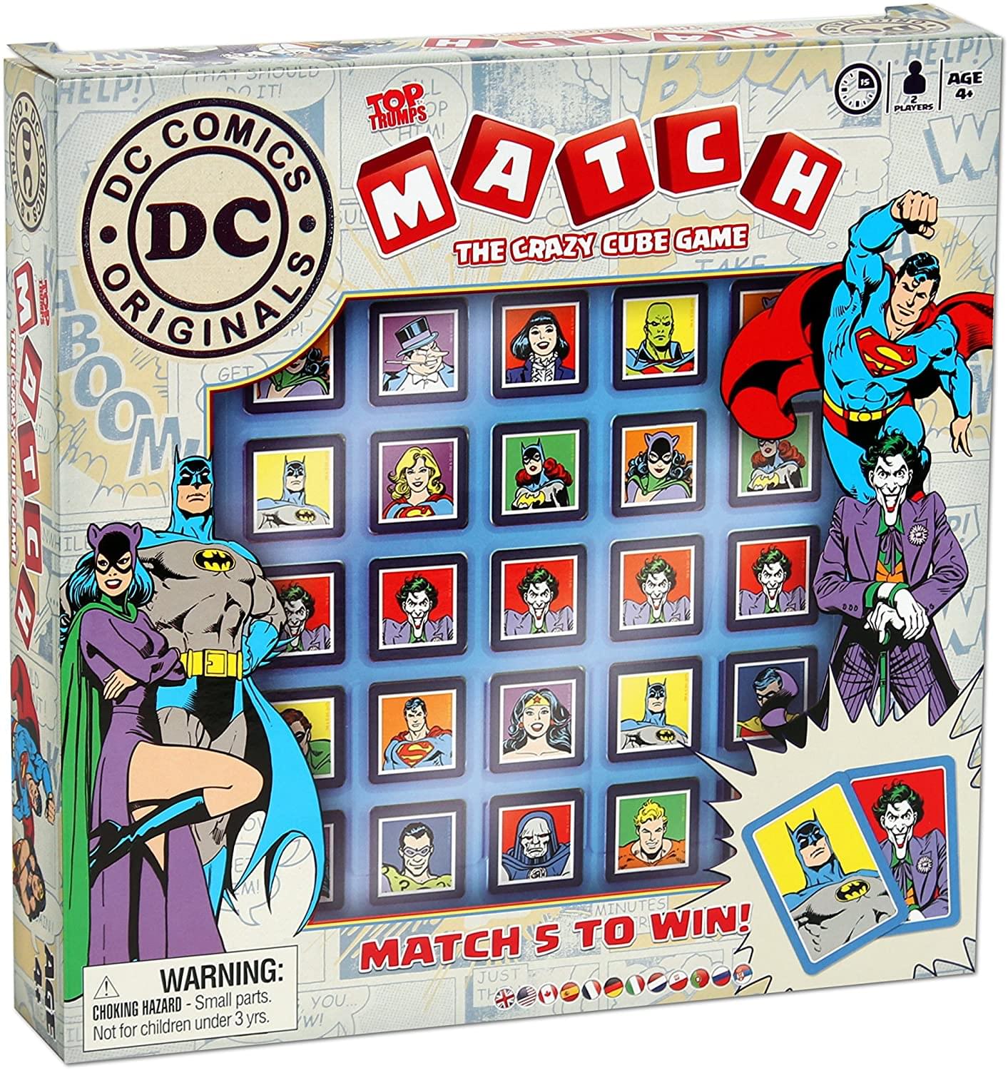 DC Comics Top Trumps Match § The Crazy Cube Game