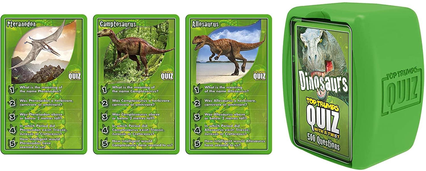 Dinosaurs Top Trumps Quiz Card Game § 500 Questions