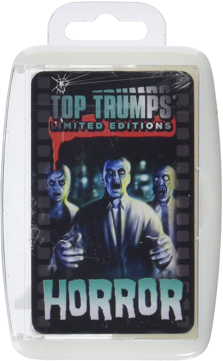 Horror 2020 Top Trumps Card Game w/ Glow In The Dark Case