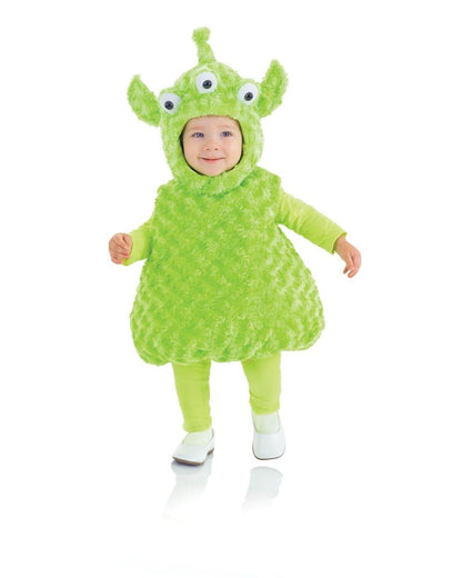 Belly Babies 3-Eyed Green Alien Costume Child Toddler L 2T-4T