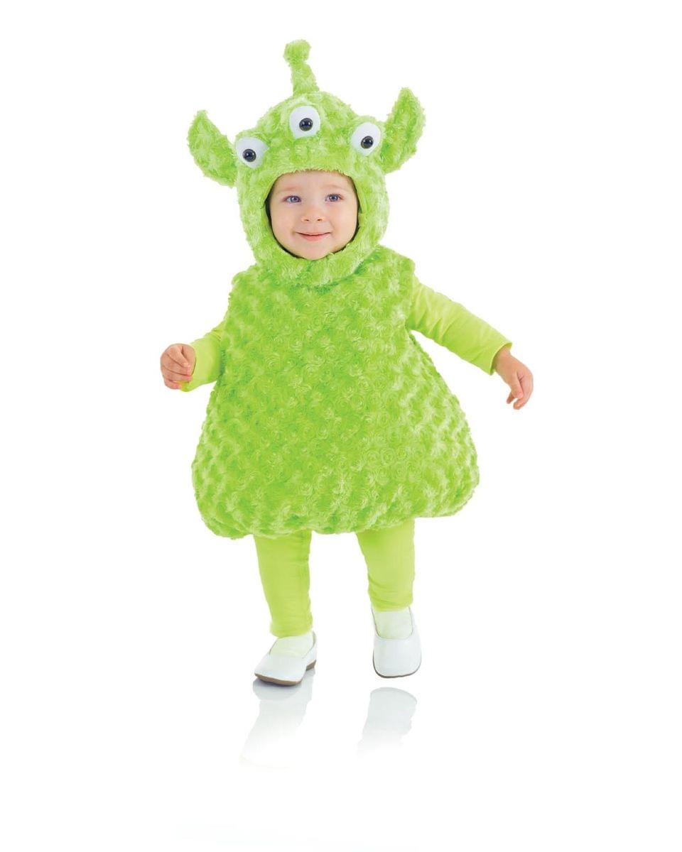 Belly Babies 3-Eyed Green Alien Child Toddler XL 4-7