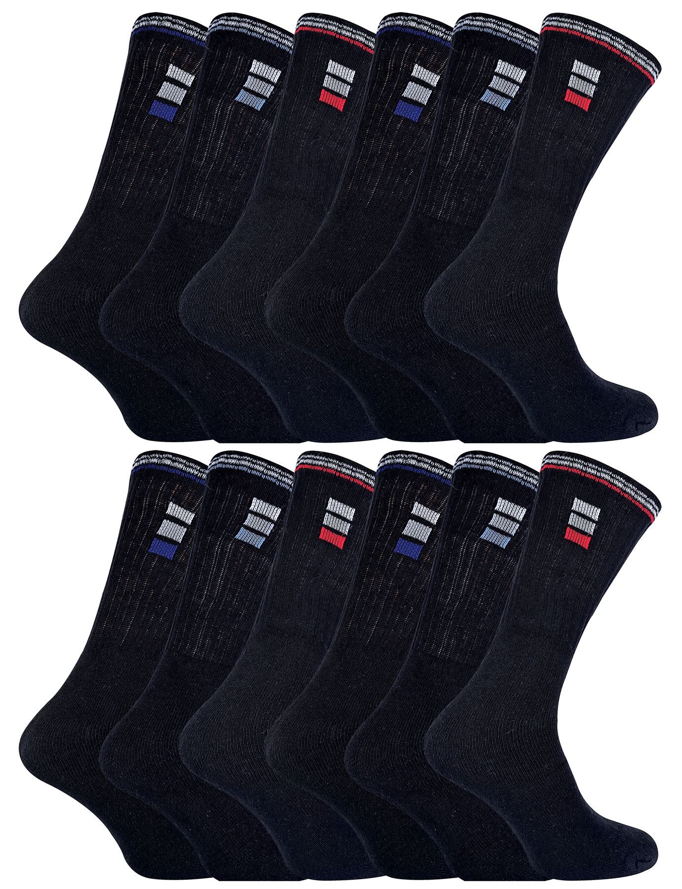 12 Pairs Mens 019 Sport Socks (11-14 / White)