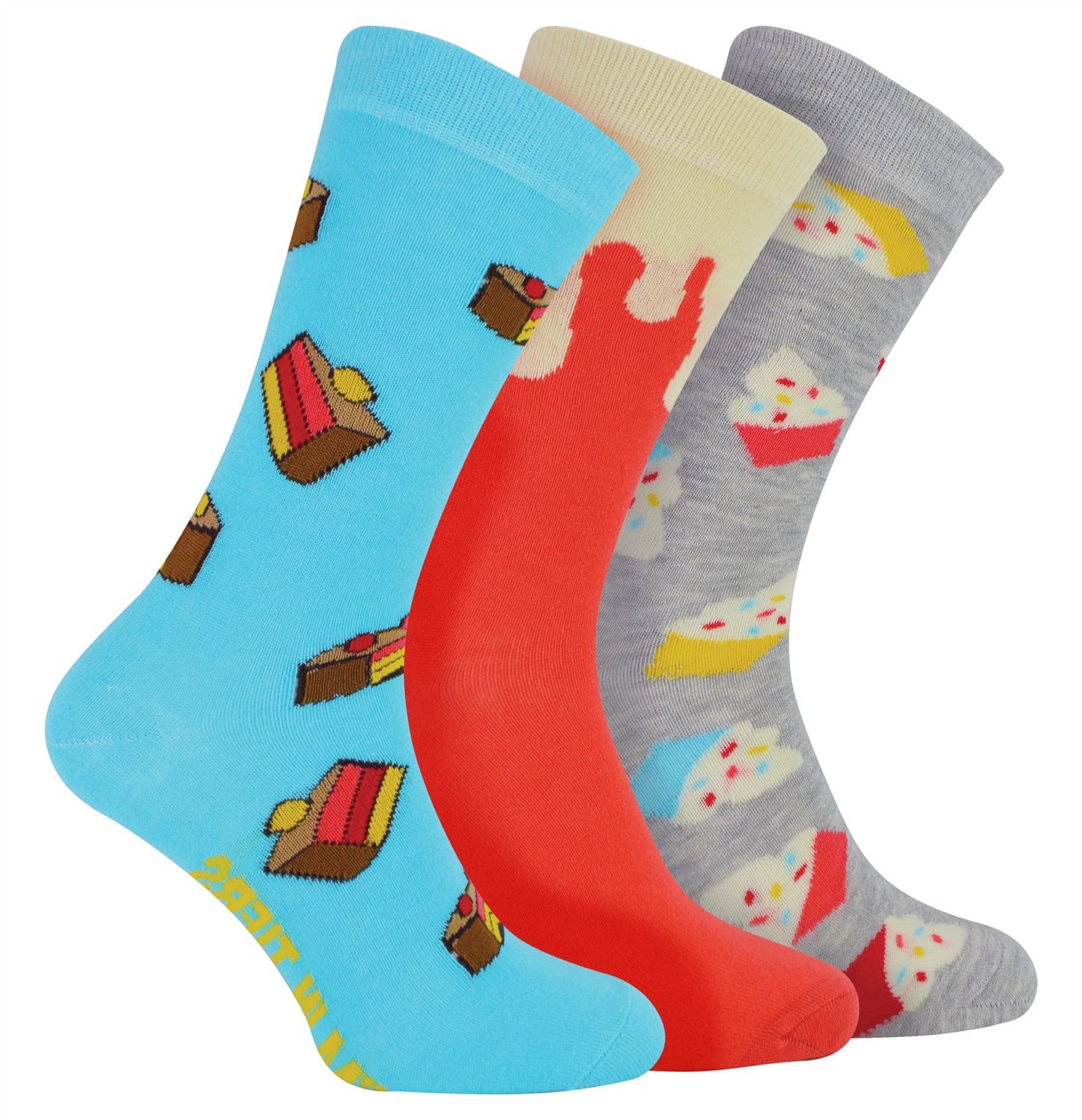 BOXT SOCKS - Mens 3 Pack Set (6-11 / Cake)