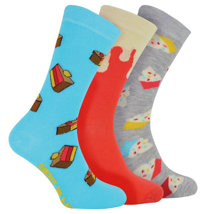 BOXT SOCKS - Mens 3 Pack Set (6-11 / Cake)