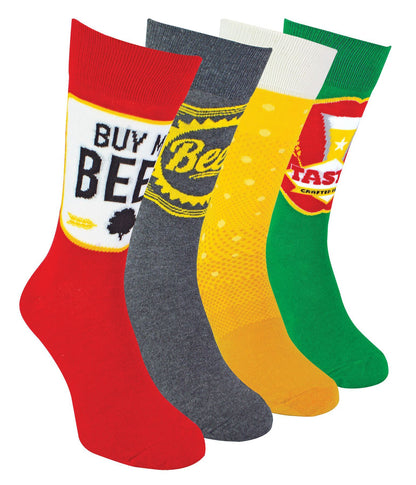 BOXT SOCKS - Mens 4 Pack Set (6-11 / Beer)