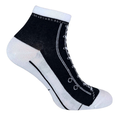 Sock Snob - Lace Up Converse Socks (6-11 UK / Black)