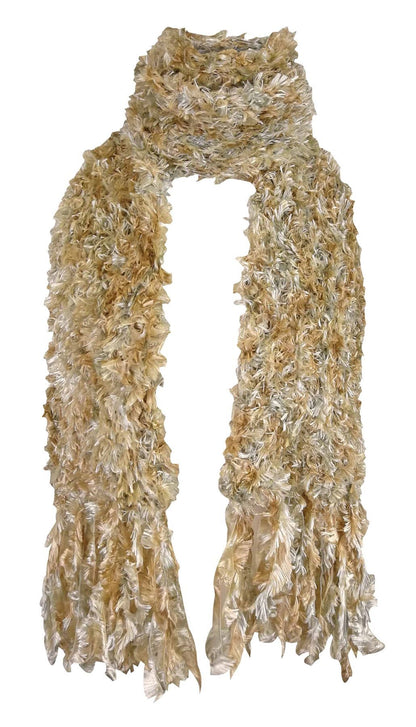 Sock Snob - Ladies Feather Scarf (Beige)