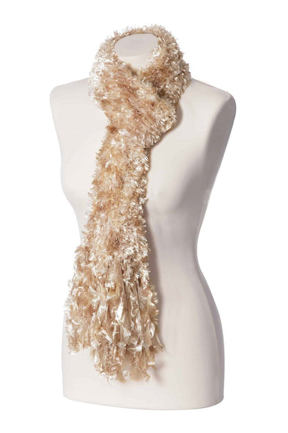 Sock Snob - Ladies Feather Scarf (Beige)