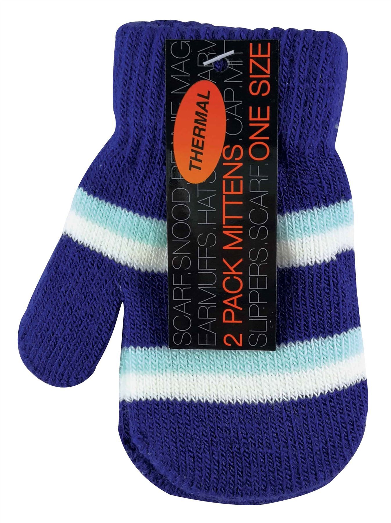 2 Pack Babies Mittens (Blue)