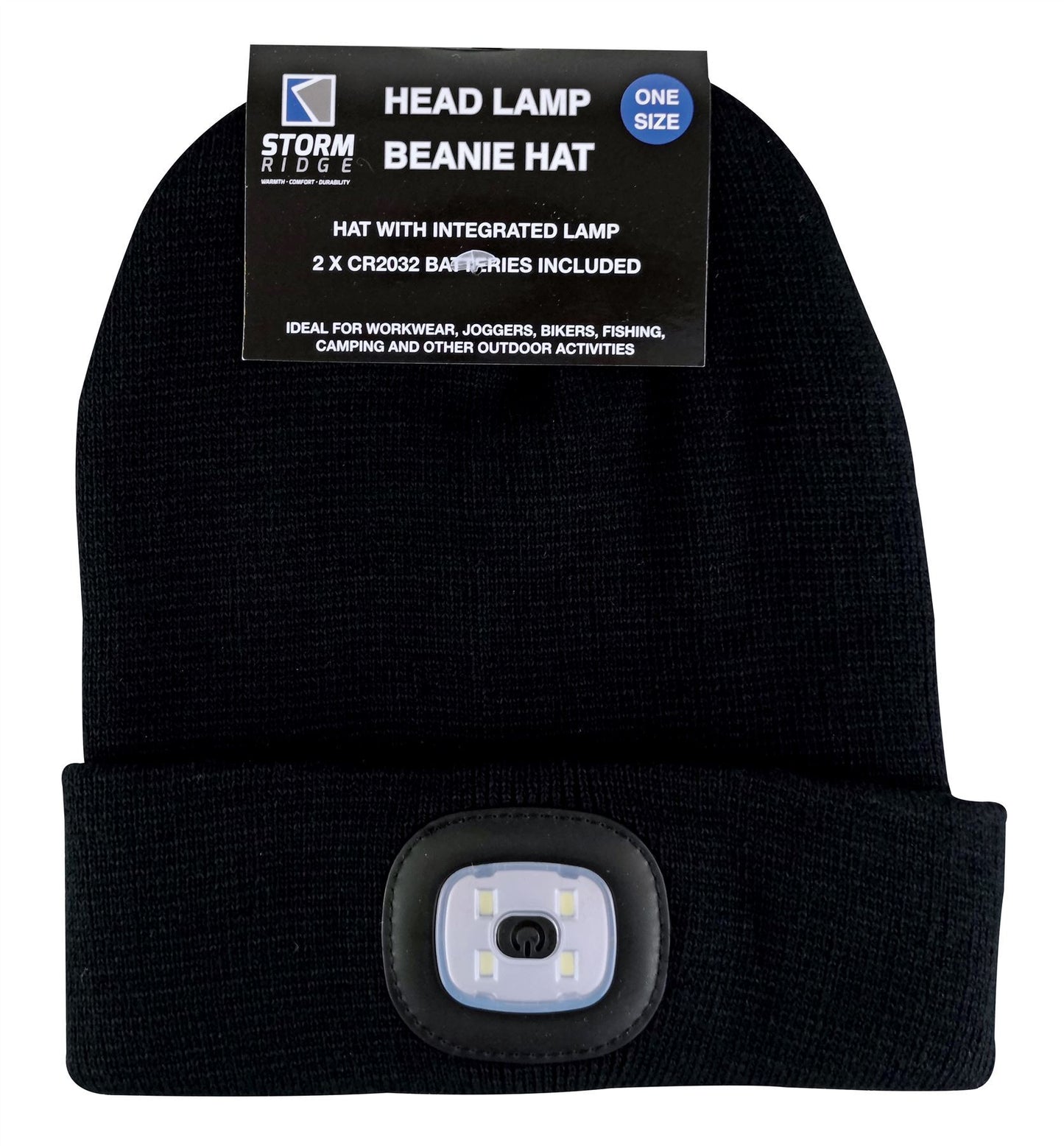 Adults LED Beanie Hat (Black)