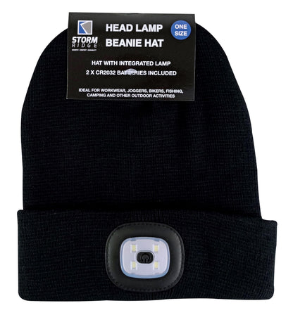 Adults LED Beanie Hat (Black)