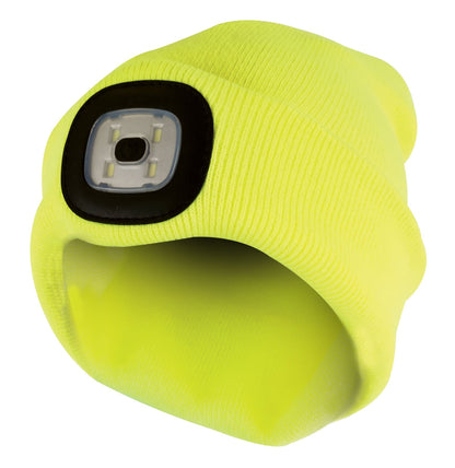 Adults LED Beanie Hat (Yellow)