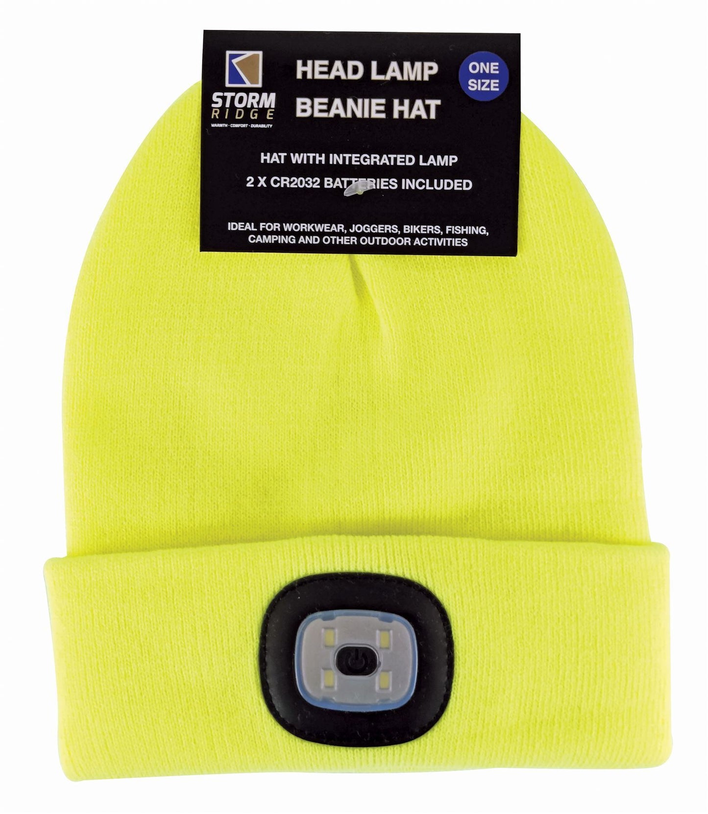 Adults LED Beanie Hat (Yellow)