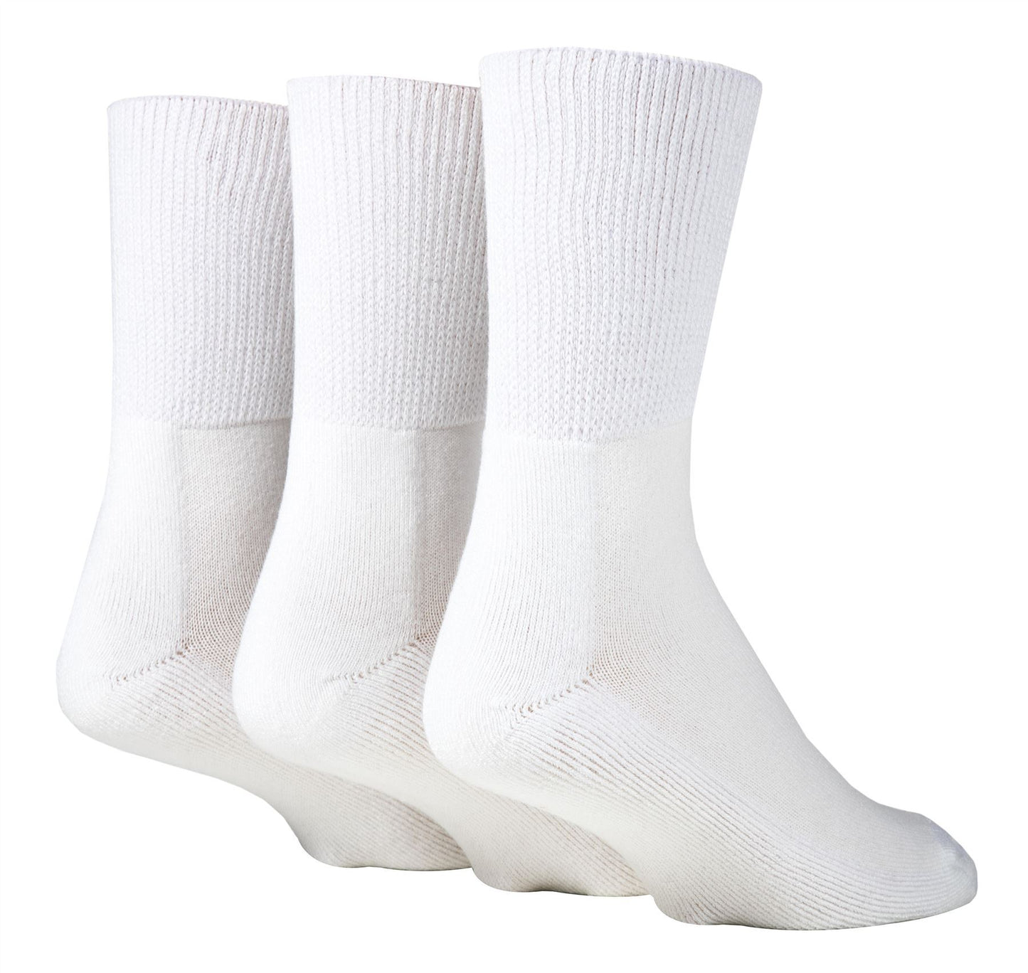 BAMBOO Diabetic Socks - IOMI - 3 Pack (12-14 Uk / White)