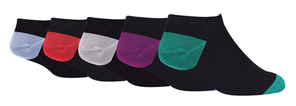 Wildfeet - Mens 5pk Trainer Socks (7-11 / Black H&T)