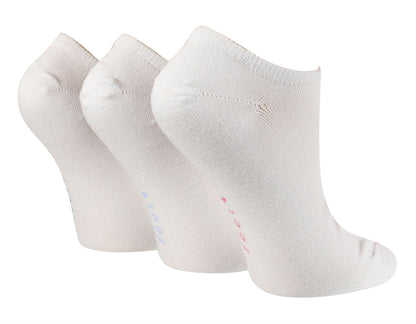 Wildfeet - Ladies 3pk Trainer Socks (4-8 / White)