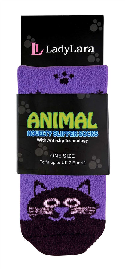 Animal Slipper Socks - Lady Lara (CAT)