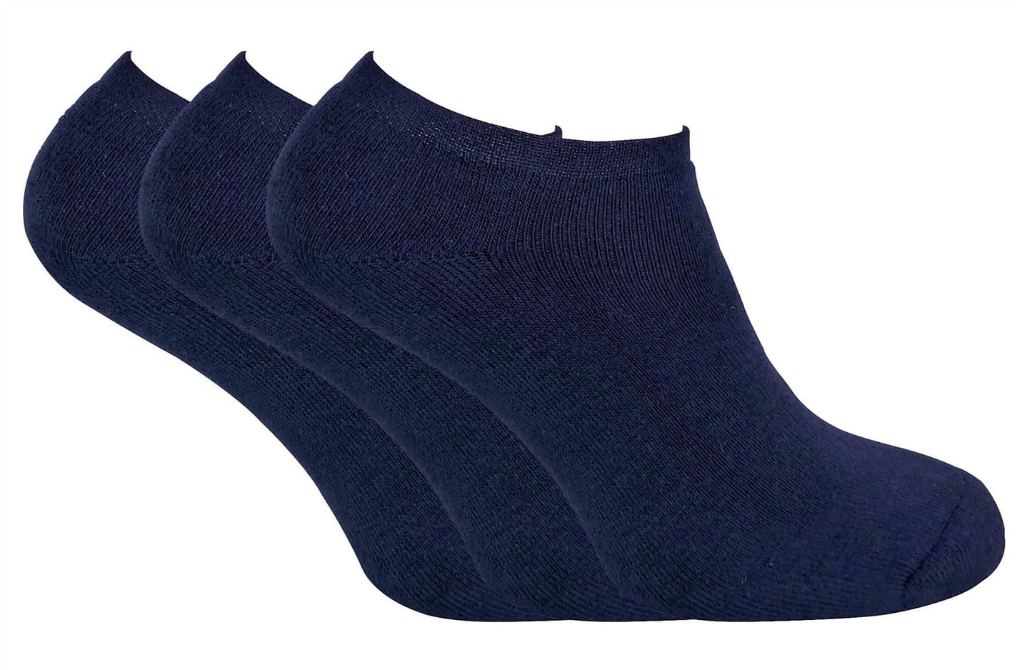 3 Pairs Mens Thermal Trainer Socks (6-11 UK / TTS Navy)