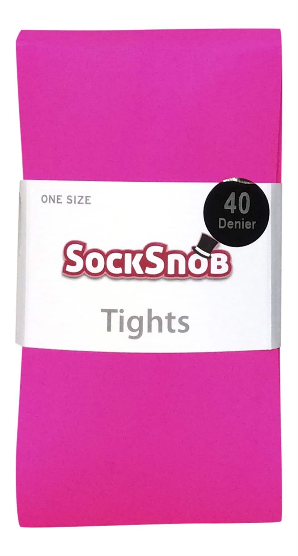 40 Denier Neon Tights (Neon Pink)