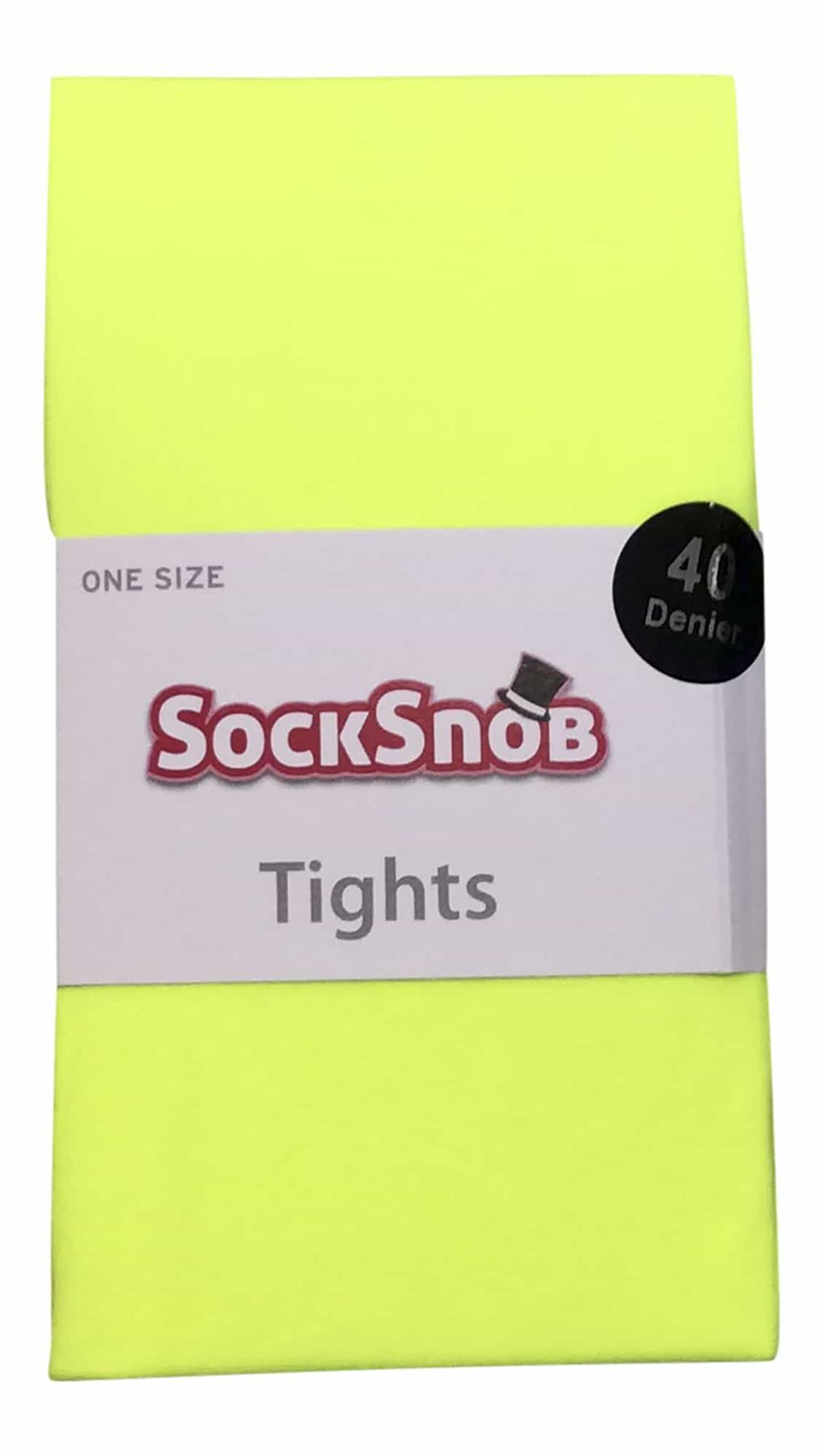 40 Denier Neon Tights (Neon Yellow)