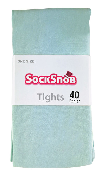 Sock Snob - Pastel Tights (Eggshell Blue)