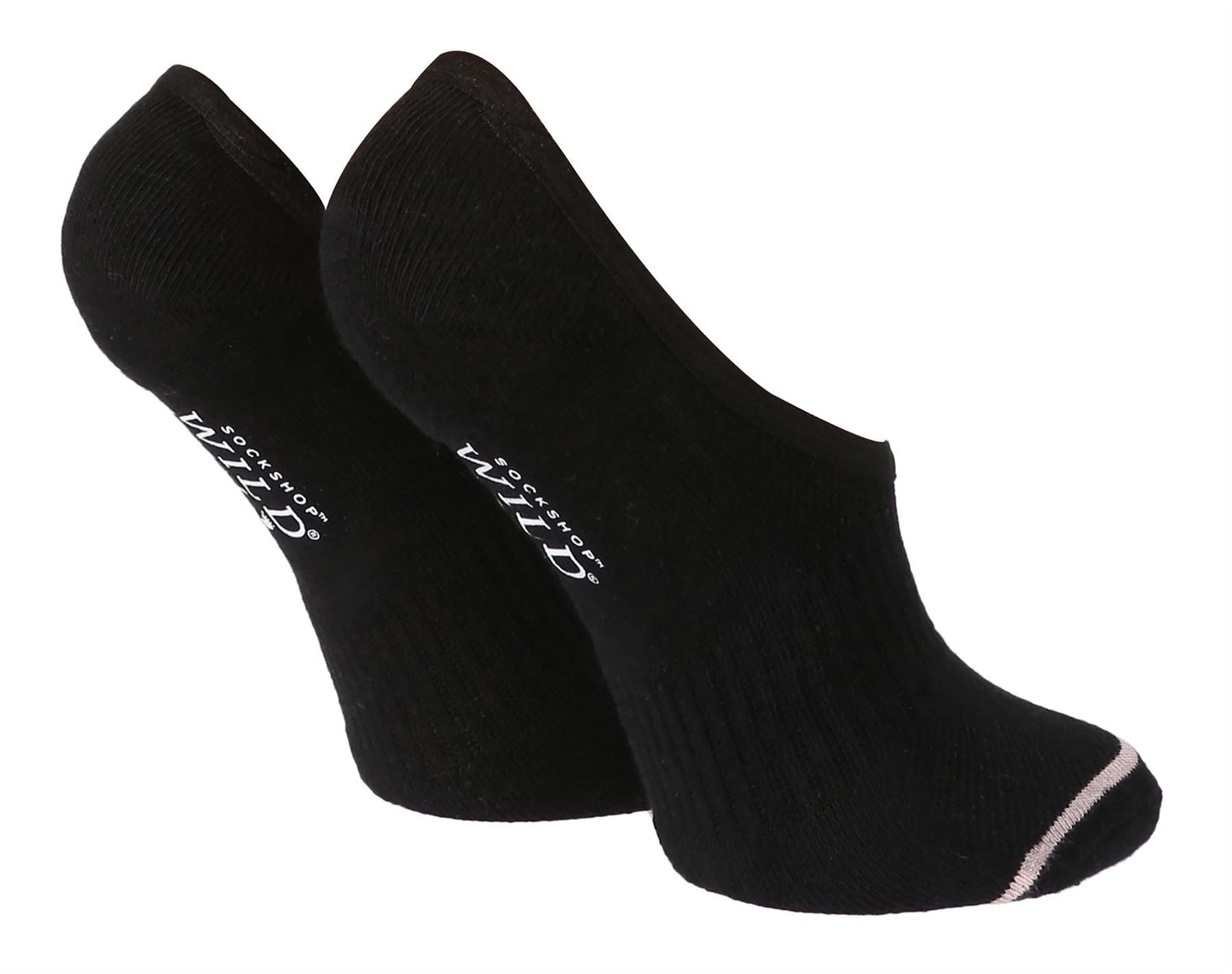 Wildfeet - Ladies 2pk Sports Ped Socks (4-8 / Black)