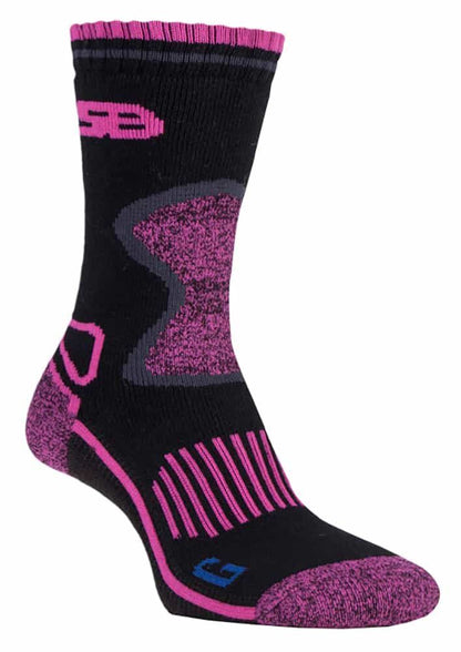 Storm Bloc - 2 Pairs Ladies BG Wool Socks (SBGLS003CHA)