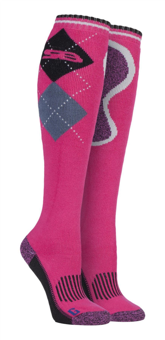 Storm Bloc - 1 PAIR Ladies BG Knee High Cotton Socks (SBGLS009CER)