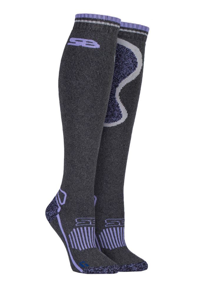 Storm Bloc - 1 PAIR Ladies BG Knee High Wool Socks (SBGLS008PUR)