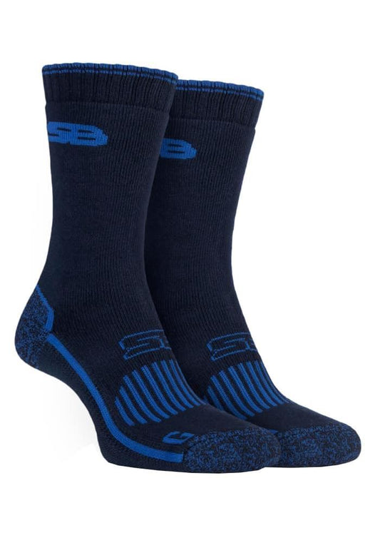 Storm Bloc - 2 Pairs Mens BG Cotton Socks (6-8 UK / SBGMS001NVY)