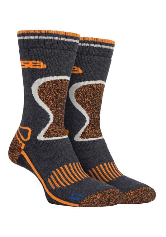 Storm Bloc - 2 Pairs Mens BG Wool Socks (6-8 UK / SBGMS003ECR)