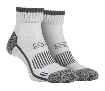 Storm Bloc - 1 Pair Mens Cotton Ankle Socks (9-12 / Ecru)