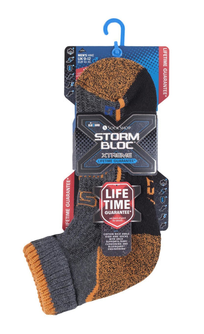 Storm Bloc - 1 Pair Mens Cotton Ankle Socks (6-8.5 / Grey)