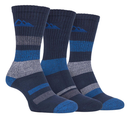 Storm Bloc - 3 Pairs Mens Cushioned Leisure Socks (SBMS031NVY)