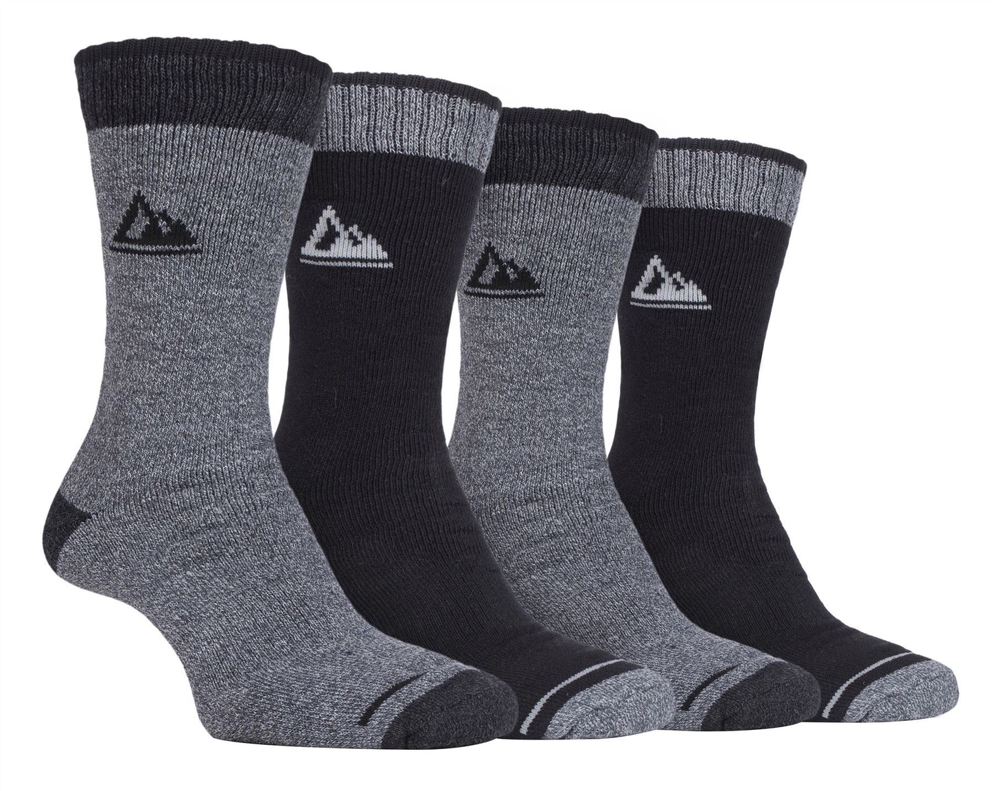 Storm Bloc - 4 Pairs Mens Performance Boot Socks (SBMS033BLKGRY)