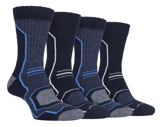 Storm Bloc - 4 Pairs Mens Technical Performance Socks (SBMS034NVY)