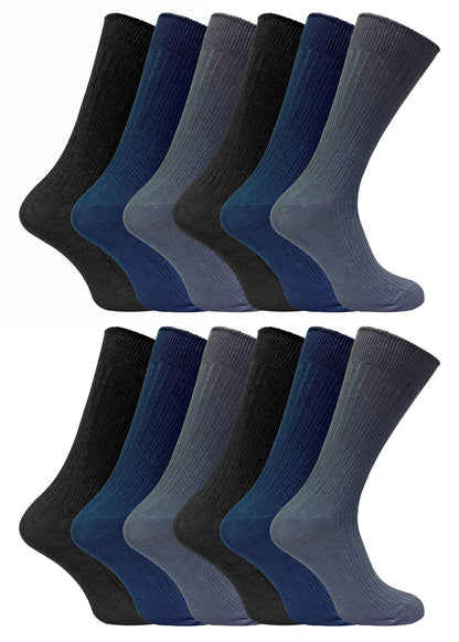 24 Pairs 100% Cotton Socks (6-11 UK / SE002 BNG)