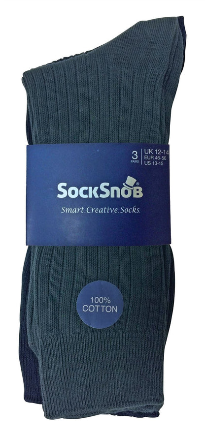 24 Pairs 100% Cotton Socks (11-14 UK / SE002 BNG)