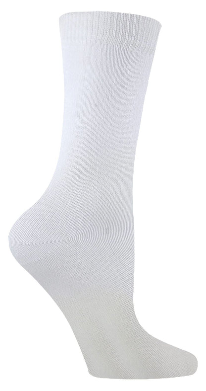 6 Pairs Kids Bamboo Socks (12-3 / White)