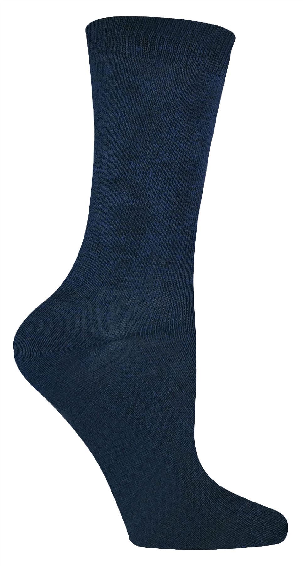 6 Pairs Kids Bamboo Socks (9-12 K / Navy)