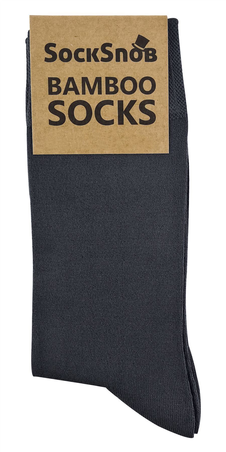 4 PAIRS Ladies Bamboo Crew Socks - CR2 (4-8 UK / Grey)