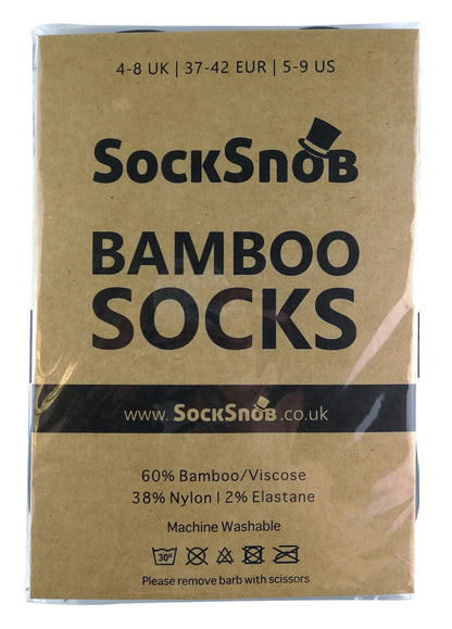 4 PAIRS Ladies Invisible Bamboo Socks - INV2 (4-8 UK / White)